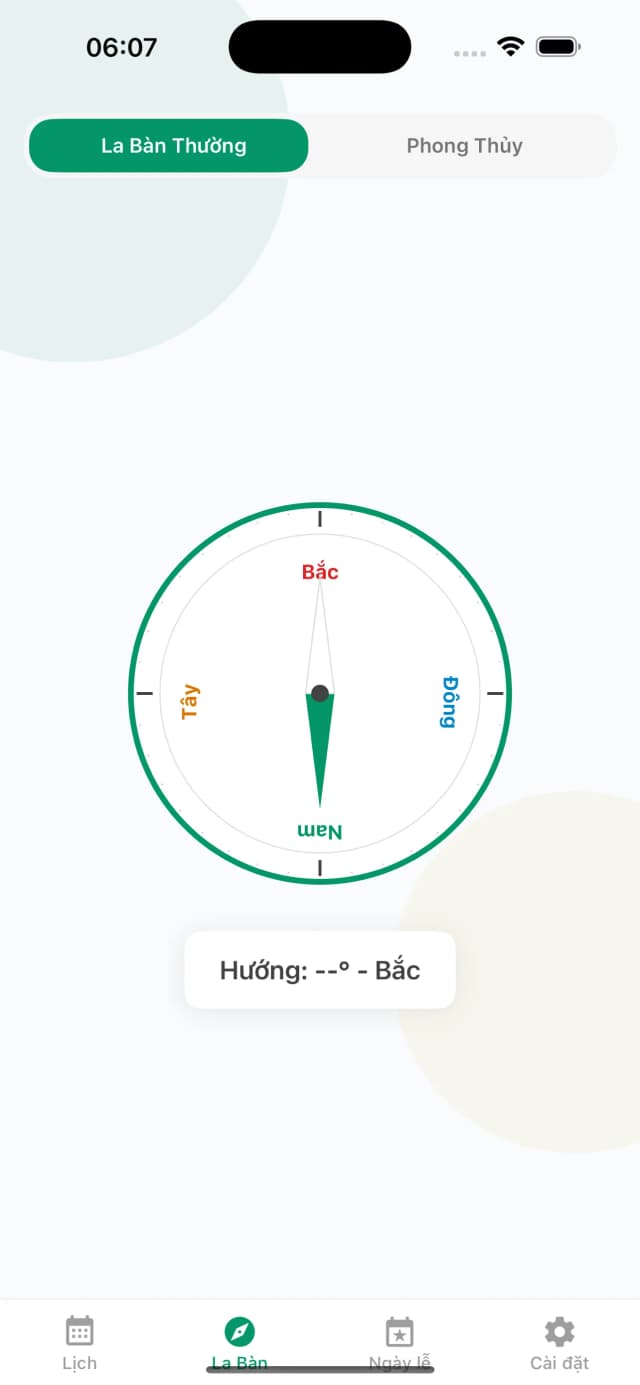 La bàn phong thủy realtime