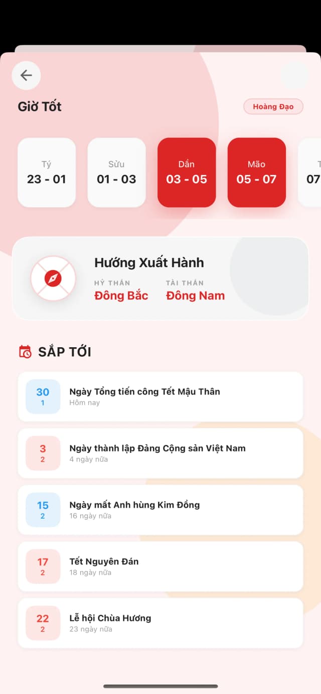Chi tiết giờ hoàng đạo trong ngày